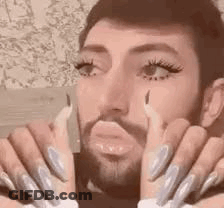 Man With Beard Making Funny Face GIF