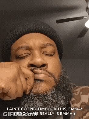 Man With Beard Making Funny Face GIF