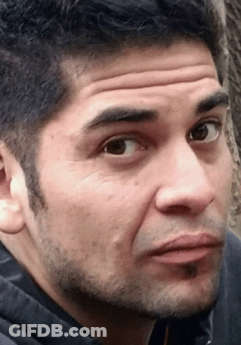 Man With Beard Making Funny Face GIF