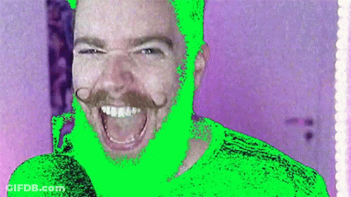 Man With Beard Making Funny Face GIF
