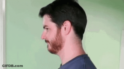 Man With Beard Making Funny Face GIF