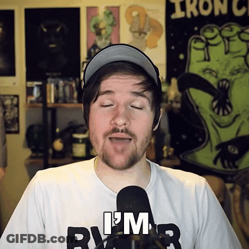 Man With Beard Making Shocked Face GIF