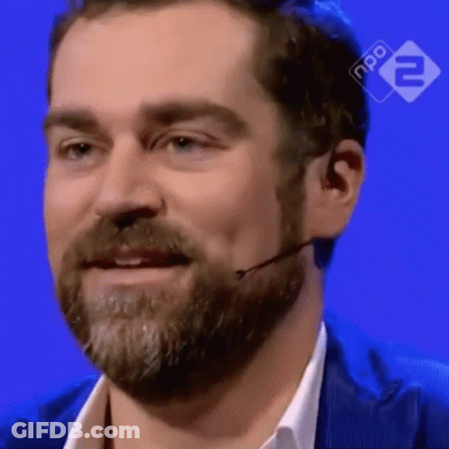 Man With Beard Microphone NPO GIF