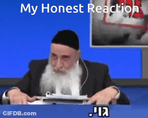 Man With Beard My Honest Reaction At Desk GIF