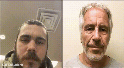 Man With Beard Next To Man With Gray Hair And Beard GIF