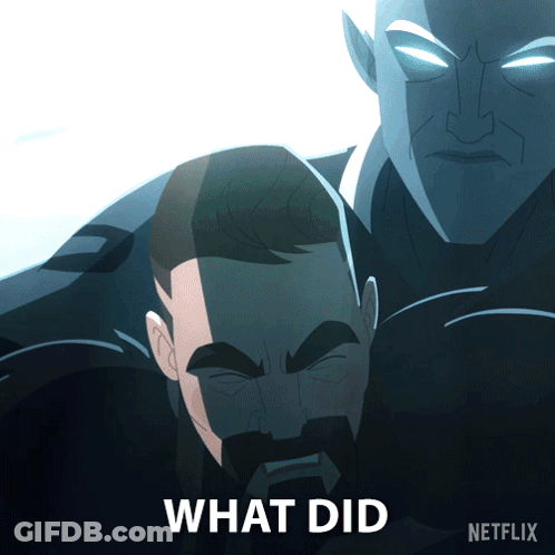 Man With Beard Next To Netflix Logo GIF