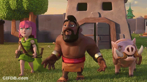 Man With Beard Next To Pig And Woman GIF