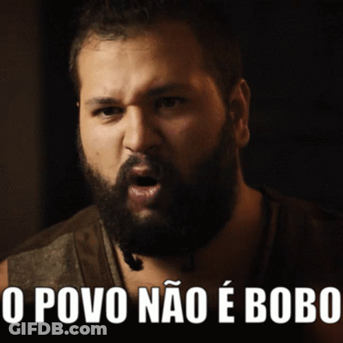 Man With Beard O Povo Nao E Bobo GIF