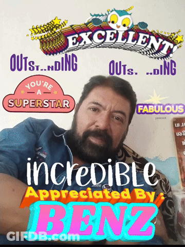 Man With Beard On Incredible Appreciated Benz Poster GIF