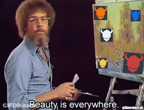 Man With Beard Painting Beauty Everywhere GIF