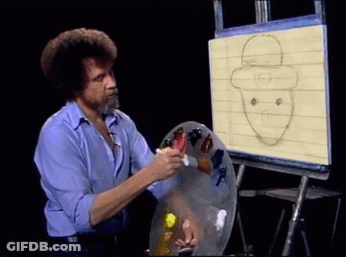 Man With Beard Painting Face GIF