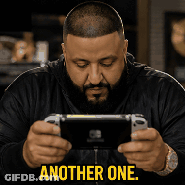 Man With Beard Playing Nintendo Switch Says Another One GIF
