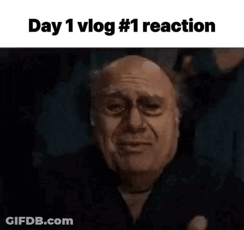 Man With Beard Pointing Day 1 Vlog #1 Reaction GIF