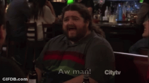 Man With Beard Saying Aw Man GIF