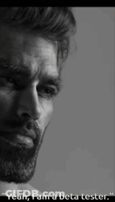 Man With Beard Saying Beta Tester GIF