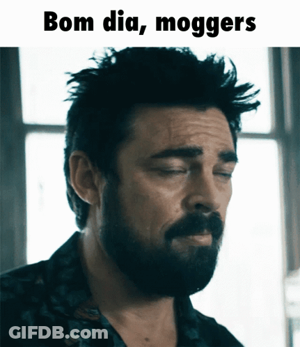 Man With Beard Saying Bom Dia Moggers GIF