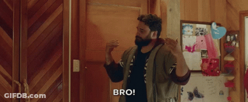 Man With Beard Saying Bro GIF