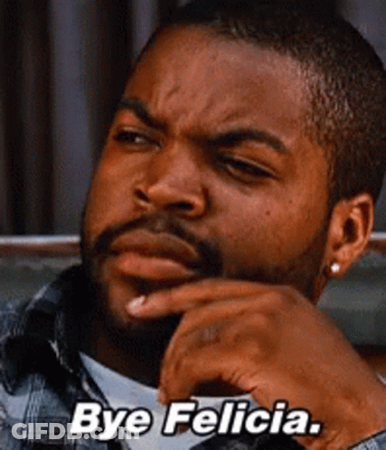 Man With Beard Saying Bye Felicia GIF
