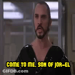 Man With Beard Saying Come To Me Son Of Jor-El GIF