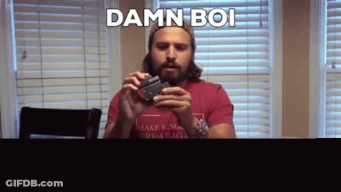 Man With Beard Saying Damn Boi Thicc GIF