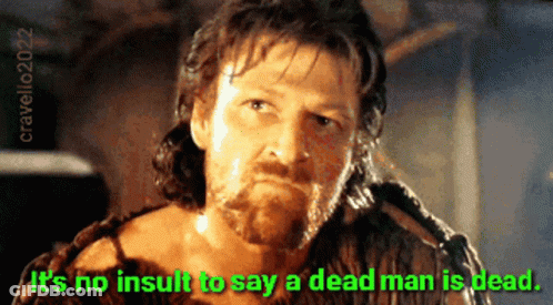 Man With Beard Saying Dead Man Is Dead GIF