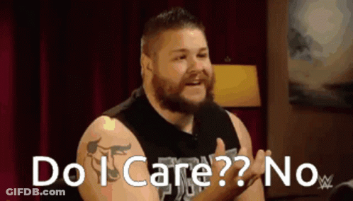 Man With Beard Saying Do I Care No GIF