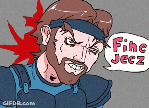 Man With Beard Saying Fine Jeez GIF
