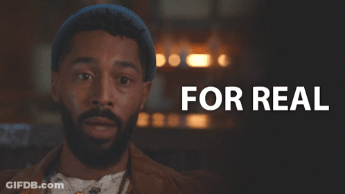 Man With Beard Saying For Real GIF