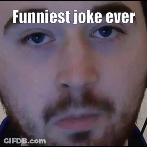 Man With Beard Saying Funniest Joke Ever GIF
