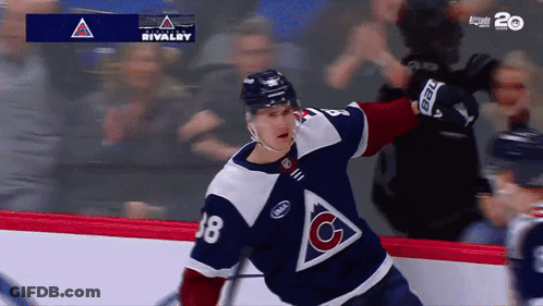 Man With Beard Saying Go Avs Go GIF