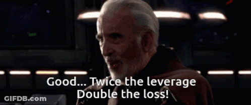 Man With Beard Saying Good Twice The Leverage Double The Loss GIF