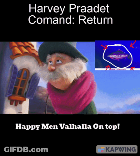 Man With Beard Saying Happy Men Valhalla GIF