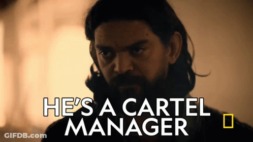 Man With Beard Saying He's A Cartel Manager GIF