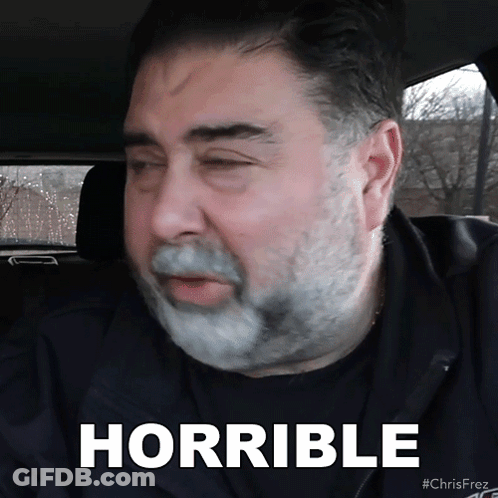 Man With Beard Saying Horrible GIF