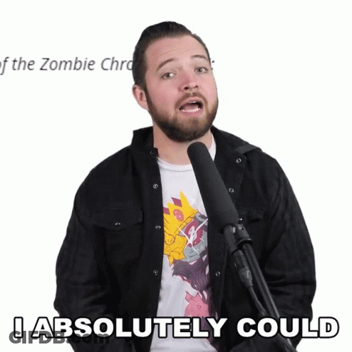 Man With Beard Saying I Absolutely Could GIF
