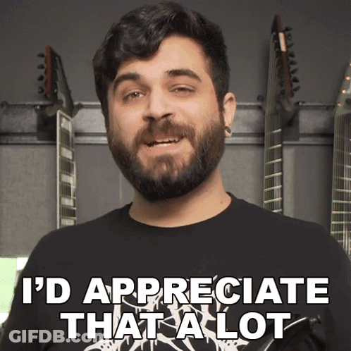Man With Beard Saying I Appreciate That GIF