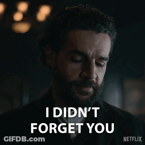 Man With Beard Saying I Didn't Forget You GIF