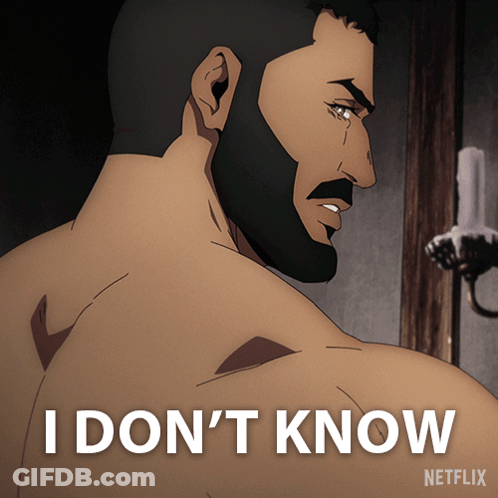 Man With Beard Saying I Don't Know GIF