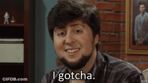 Man With Beard Saying I Gotcha GIF