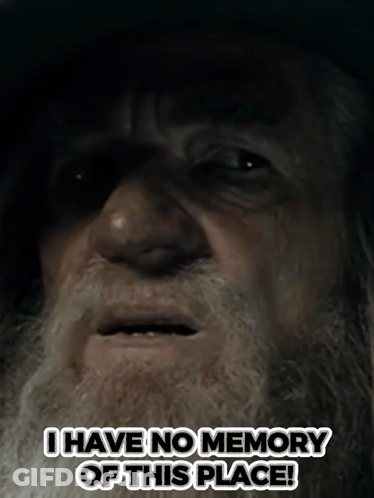 Man With Beard Saying I Have No Memory Of This Place GIF
