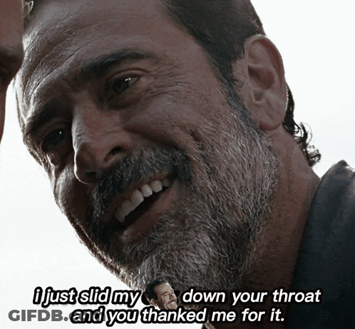 Man With Beard Saying I Just Slid My Down Your Throat GIF