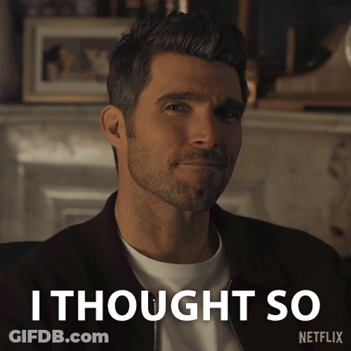 Man With Beard Saying I Thought So GIF
