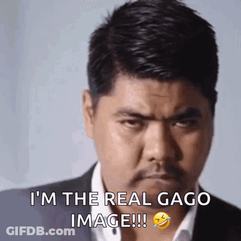 Man With Beard Saying Im The Real Gago GIF