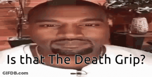 Man With Beard Saying Is That The Death Grip GIF