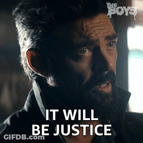 Man With Beard Saying It Will Be Justice GIF