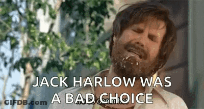 Man With Beard Saying Jack Harlow Was A Bad Choice GIF