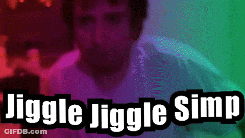 Man With Beard Saying Jiggle Jiggle Simp GIF