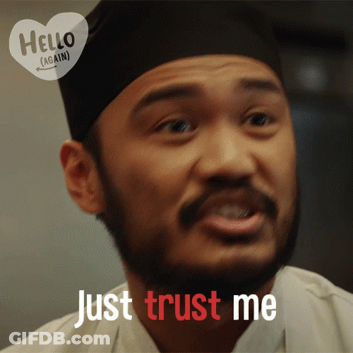 Man With Beard Saying Just Trust Me GIF