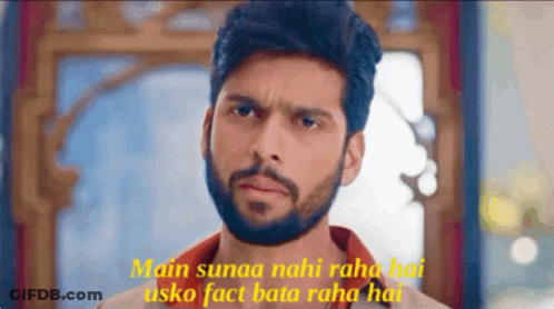 Man With Beard Saying Main Sunaa Nahi Raha Hai GIF
