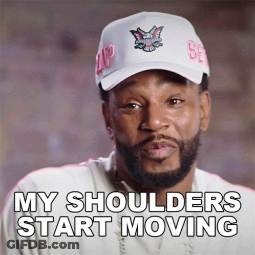 Man With Beard Saying My Shoulders Start Moving GIF